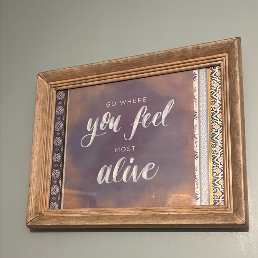 Framed Inspirational Wall Art